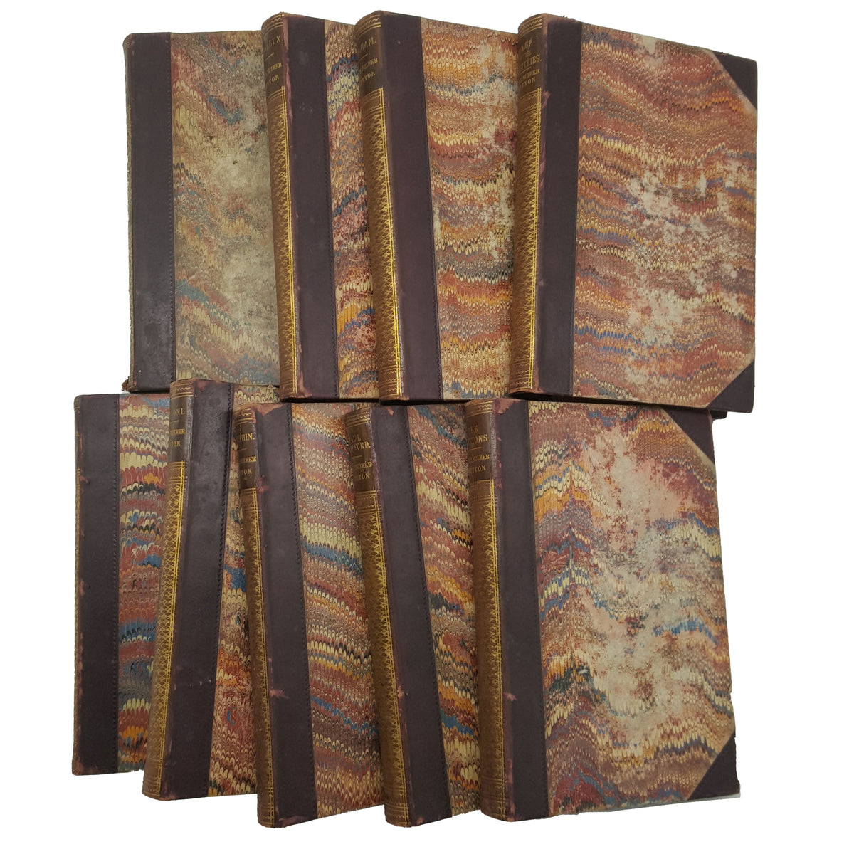 Lord Lytton Collected Works - Chapman &amp; Hall, 1851 (17 Leatherbound Books)