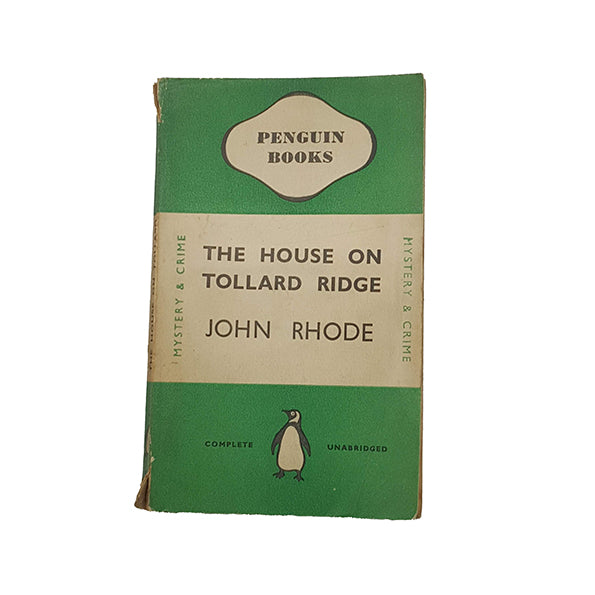 The House on Tollard Ridge by John Rhode - Penguin, 1939