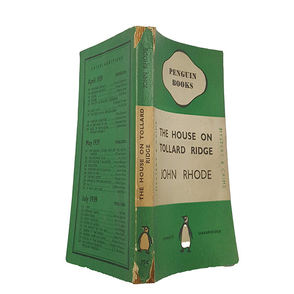 The House on Tollard Ridge by John Rhode - Penguin, 1939