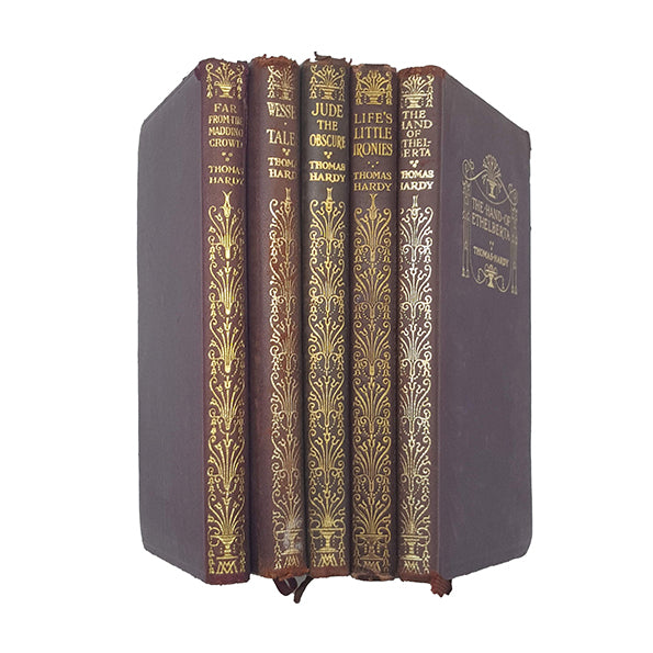 Thomas Hardy Leather Books (5 Books) Macmillan, c1928