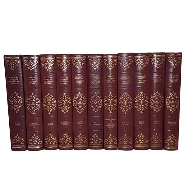 Charles Dickens' Collected Works - Leather Centennial Editions, c1970s (20 Books)