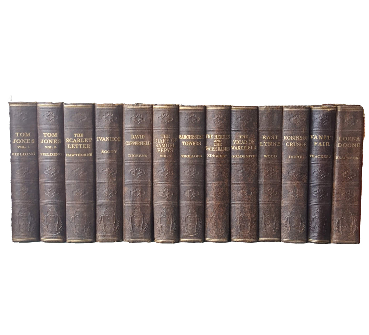 Odhams Classics Collection, c.1930s (13 Brown Books)