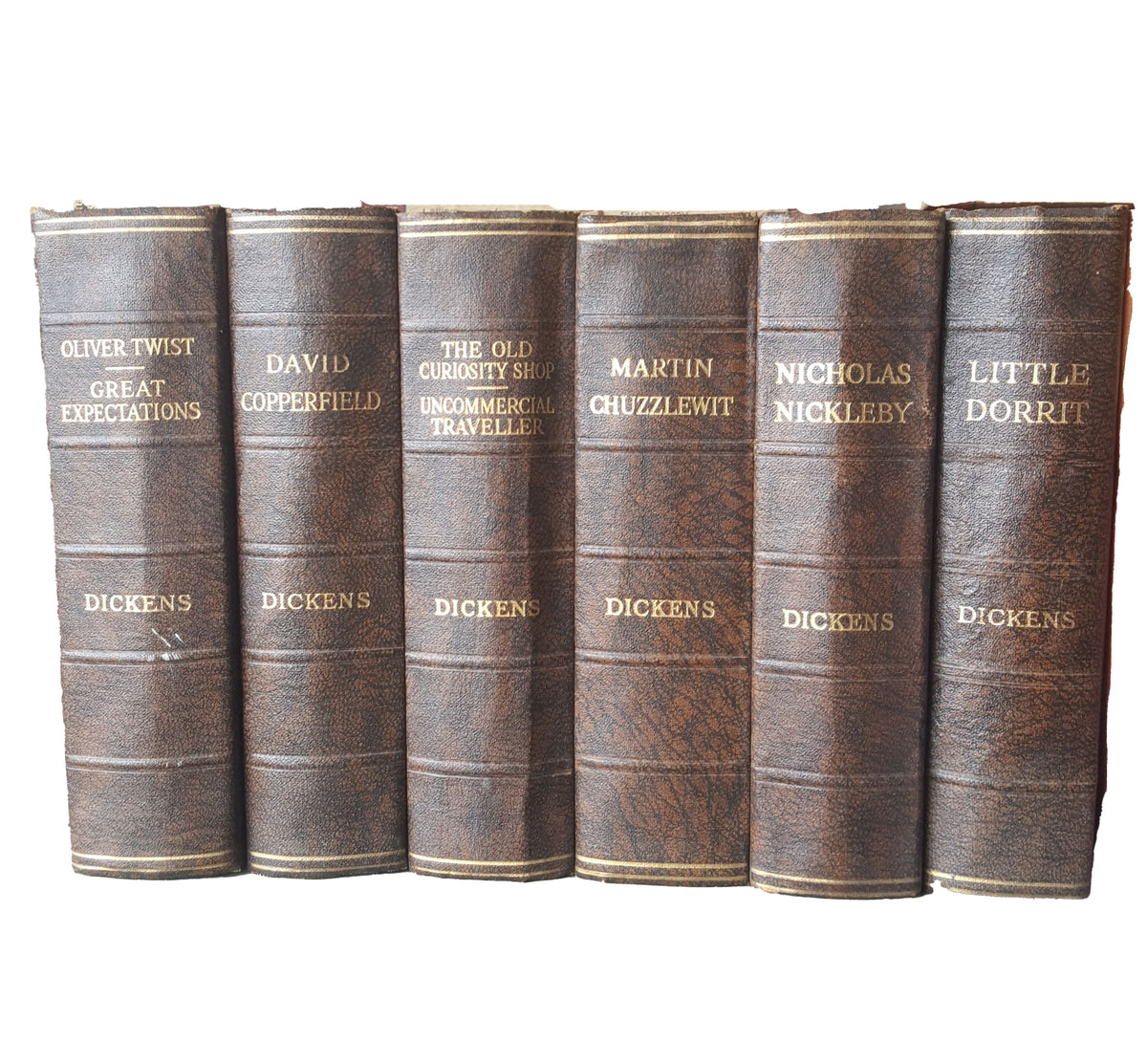 Charles Dickens' Collected Works - Odhams (6 Brown Books)