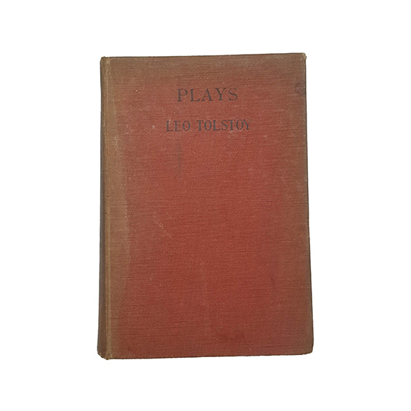 Plays by Tolstoy - Constable and Company, 1919