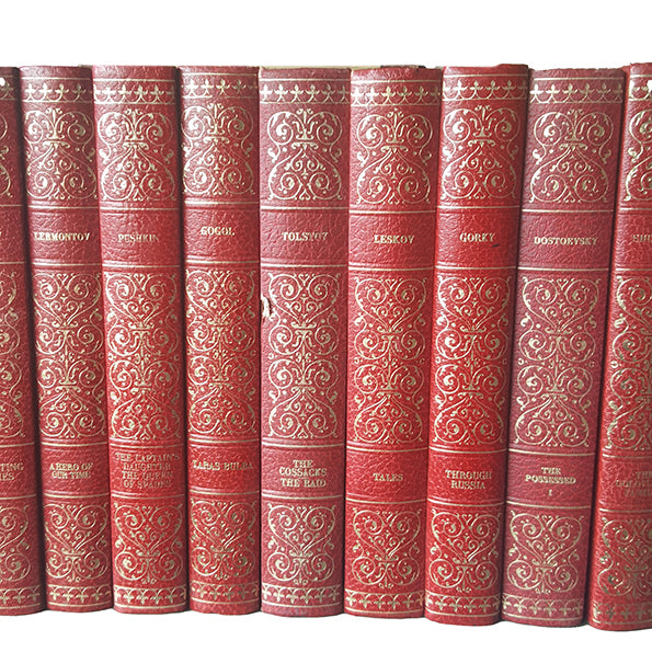 Russian Literature - Brothers Karamazov Etc. (17 Red Books)