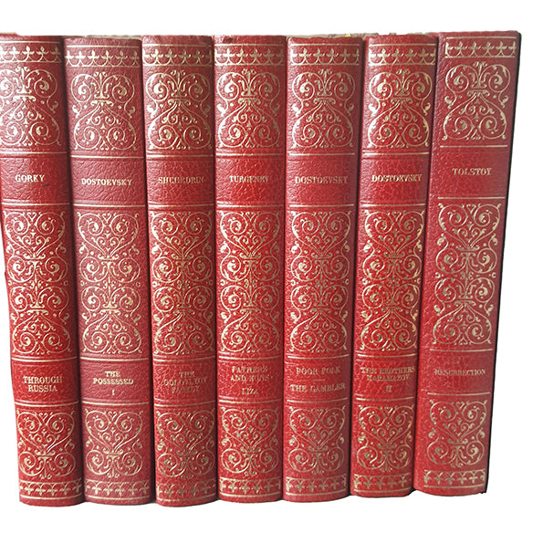 Russian Literature - Brothers Karamazov Etc. (17 Red Books)