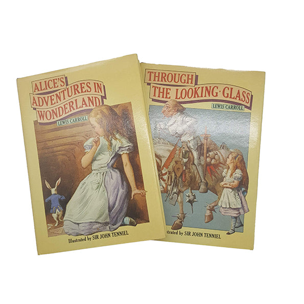 Lewis Carroll's Alices Adventures in Wonderland and Through the Looking Glass - BCA, 1980 (2 Books)