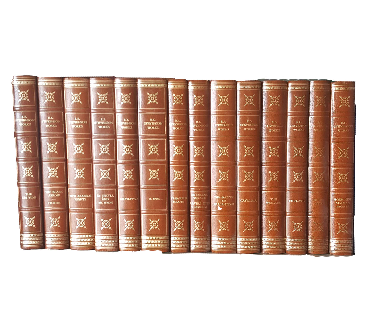 Robert Louis Stevenson Collected Works (14 Brown Books)