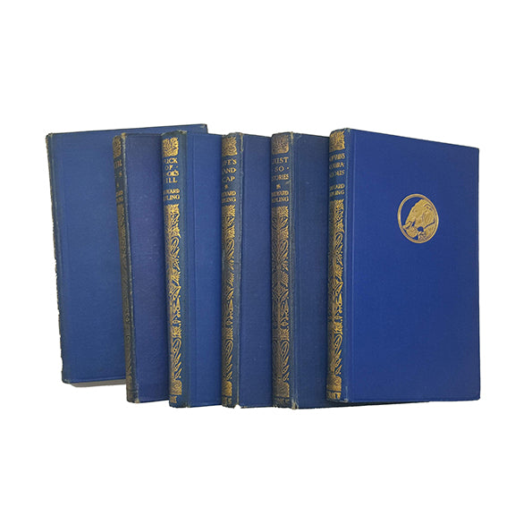 Rudyard Kipling Collected Works - Macmillan, c.1930s (5 Books)