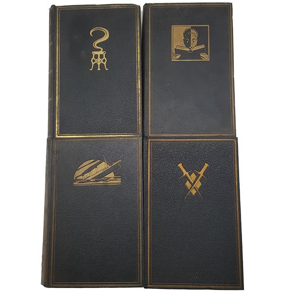 Fifty Escapes, Disasters, Thrillers &amp; Strangest Stories Ever Told - Odhams, c.1930 (4 Black Books)