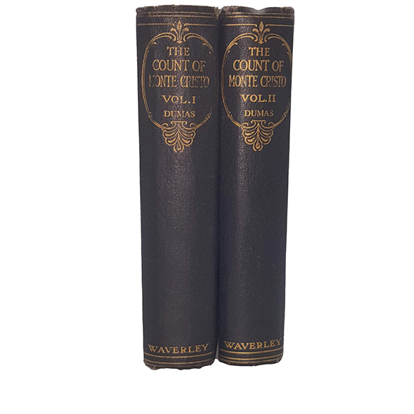 Alexandre Dumas' The Count of Monte Cristo Vol. 1 &amp; 2 - The Waverley Book Company (2 Books)