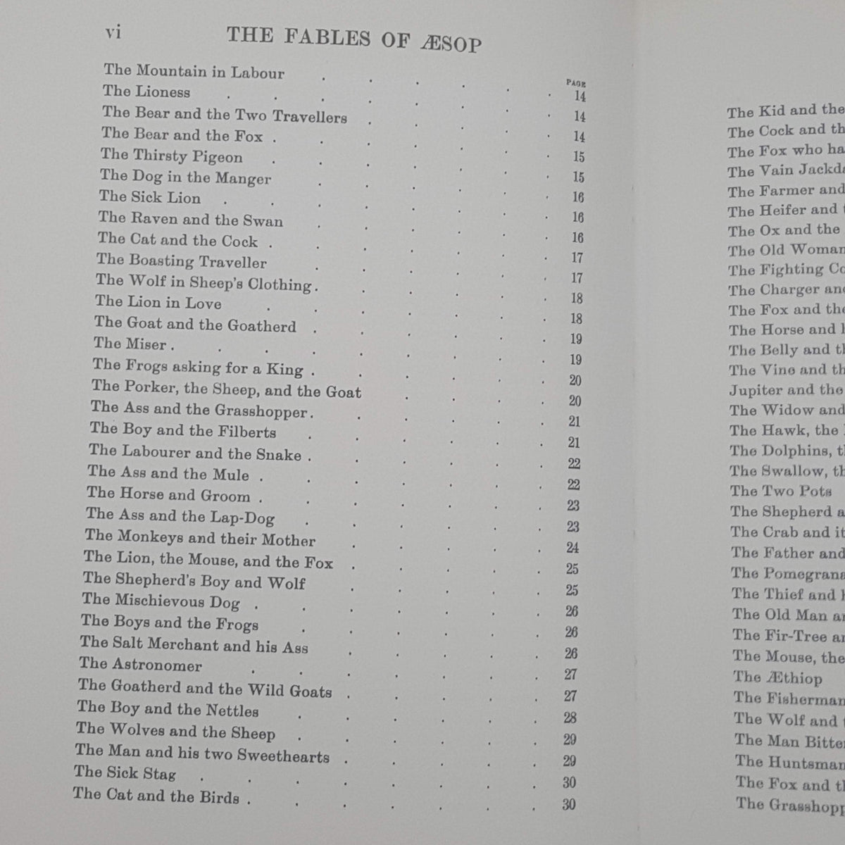 The Fables of Aesop - Hodder, 1981