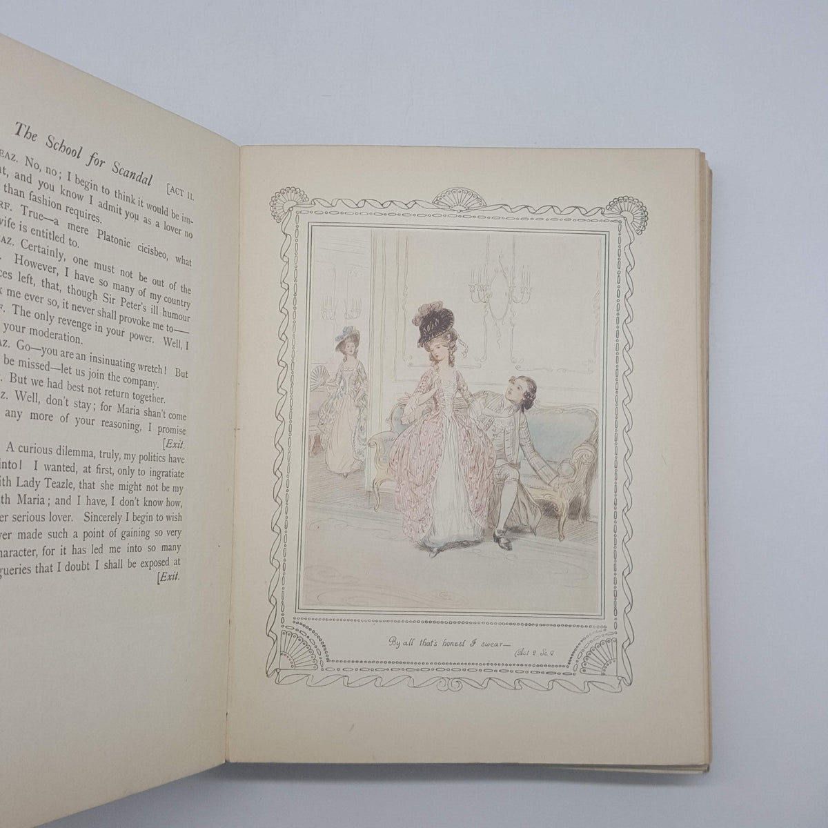 The School of Scandal by Richard Brinsley Sheridan, illustrated by Hugh Thomson