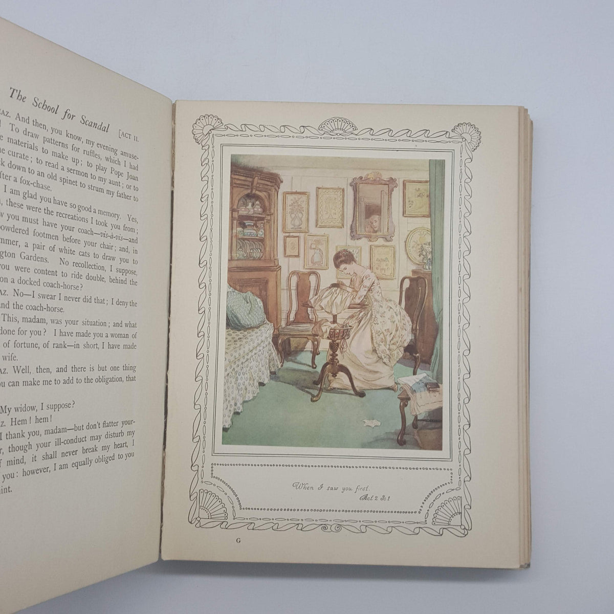 The School of Scandal by Richard Brinsley Sheridan, illustrated by Hugh Thomson