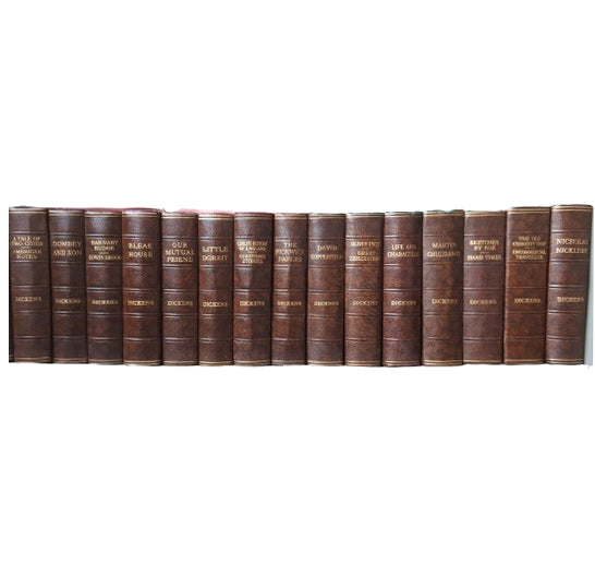 Charles Dickens' Collected Works - Odhams (15 Brown Books)