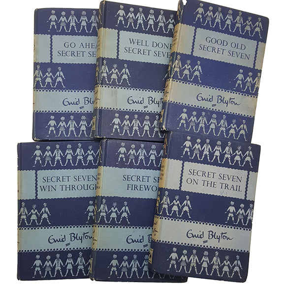 Enid Blyton's The Secret Seven Collection (6 Blue Books) - Brockhampton, 1959-60