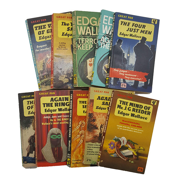 Edgar Wallace Paperback Collection - Pan, 1960s (10 Books)