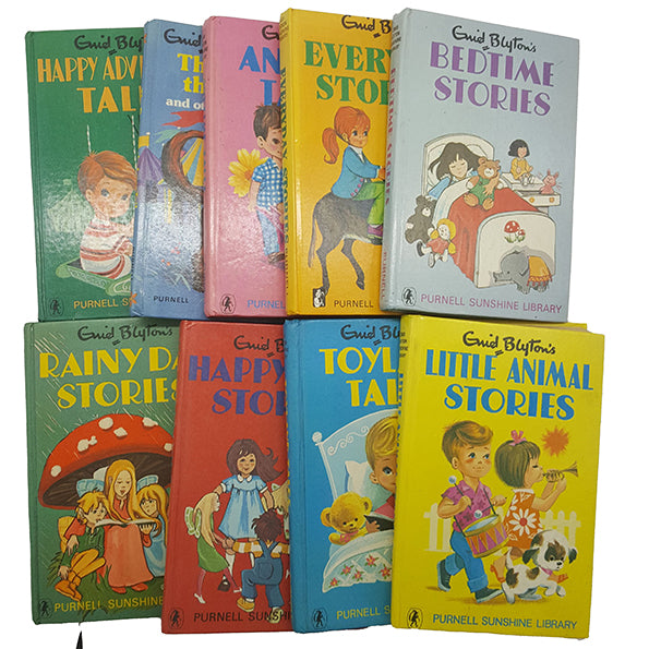 Enid Blyton 9 Vintage Books - Purnell, c.1970