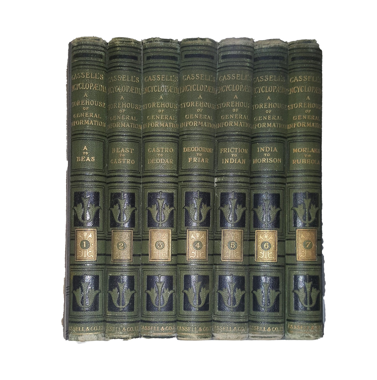 Cassell’s Encyclopedia: A Storehouse of General Information, Vols 1-7  (7 Books)