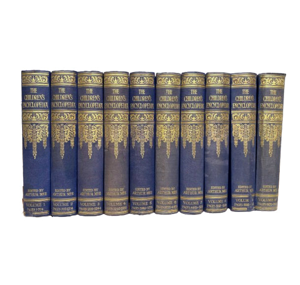 The Children's Encyclopedia Vols. 1-10 by Arthur Mee  (10 Books)