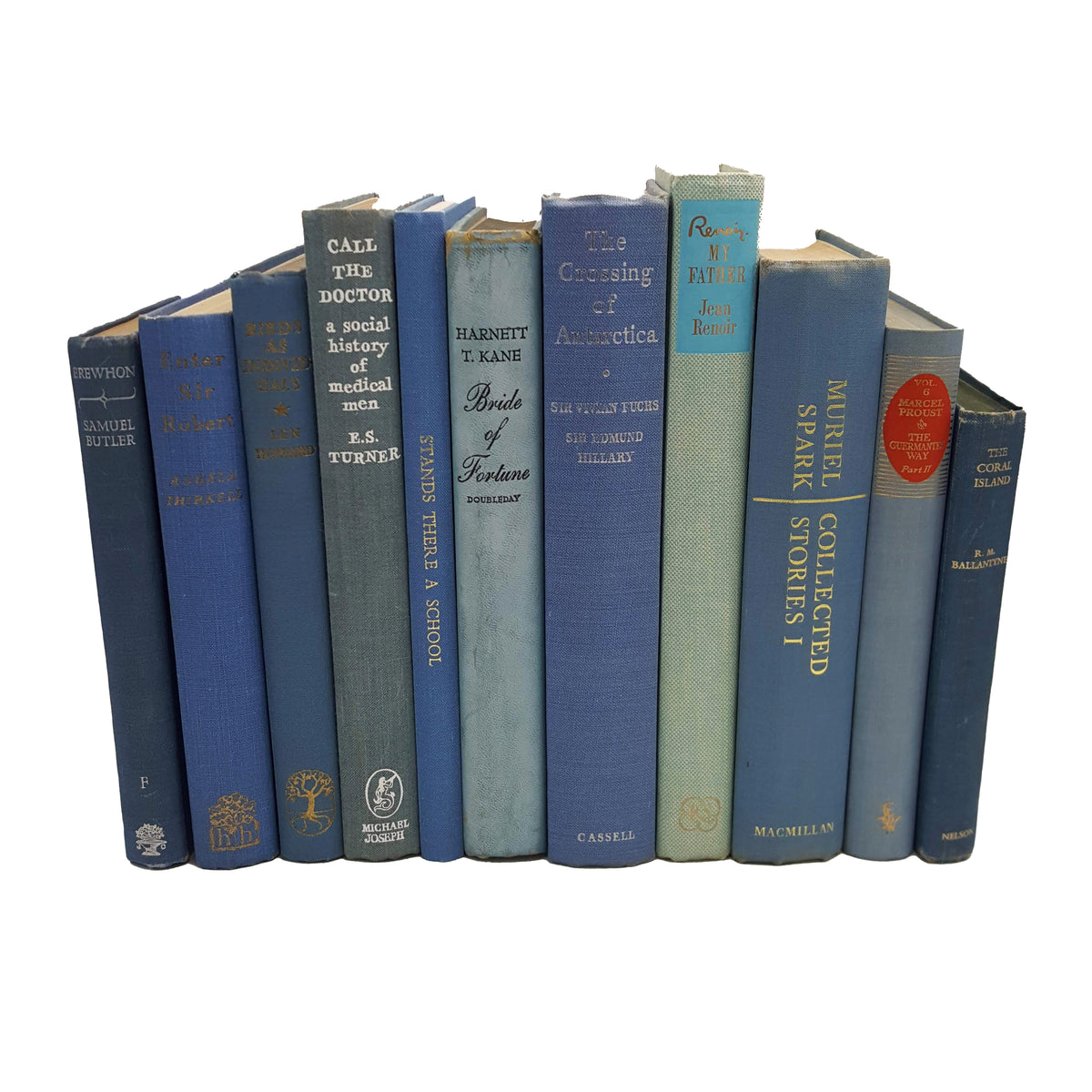 Book By The Half Foot: Vintage Blue 1/2 Foot