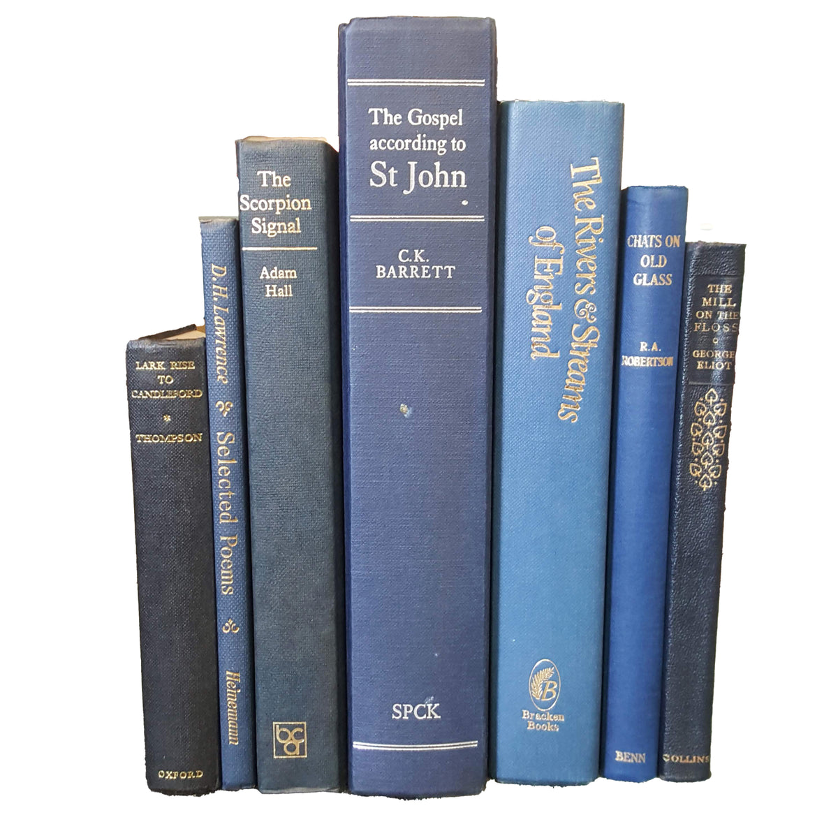 Book By The Half Foot: Vintage Blue 1/2 Foot