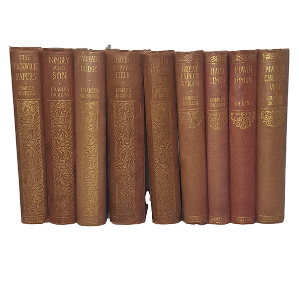 Charles Dickens Collected Works - Collins, c.1930 (9 Books)