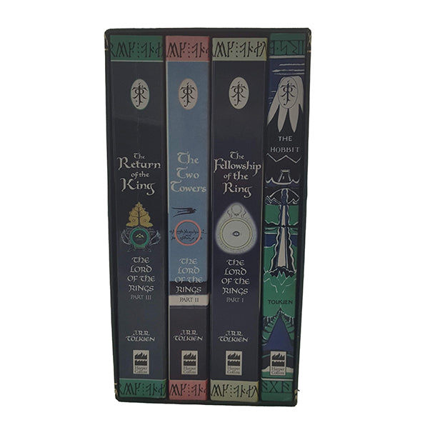 J. R. R. Tolkien’s The Hobbit &amp; The Lord of The Rings - Ted Smart, 1997 (4 Paperbacks in slipcase)