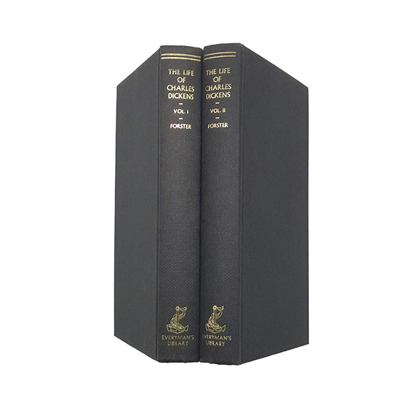 The Life of Charles Dickens in two volumes by John Forster - Everyman, 1980 (2 Books)