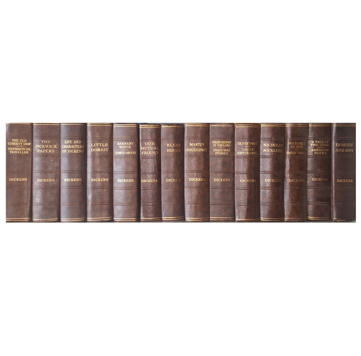 Charles Dickens' Collected Works - Odhams (14 Brown Books)