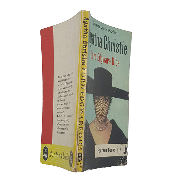 Lord Edgware Dies by Agatha Christie - Fontana, 1962
