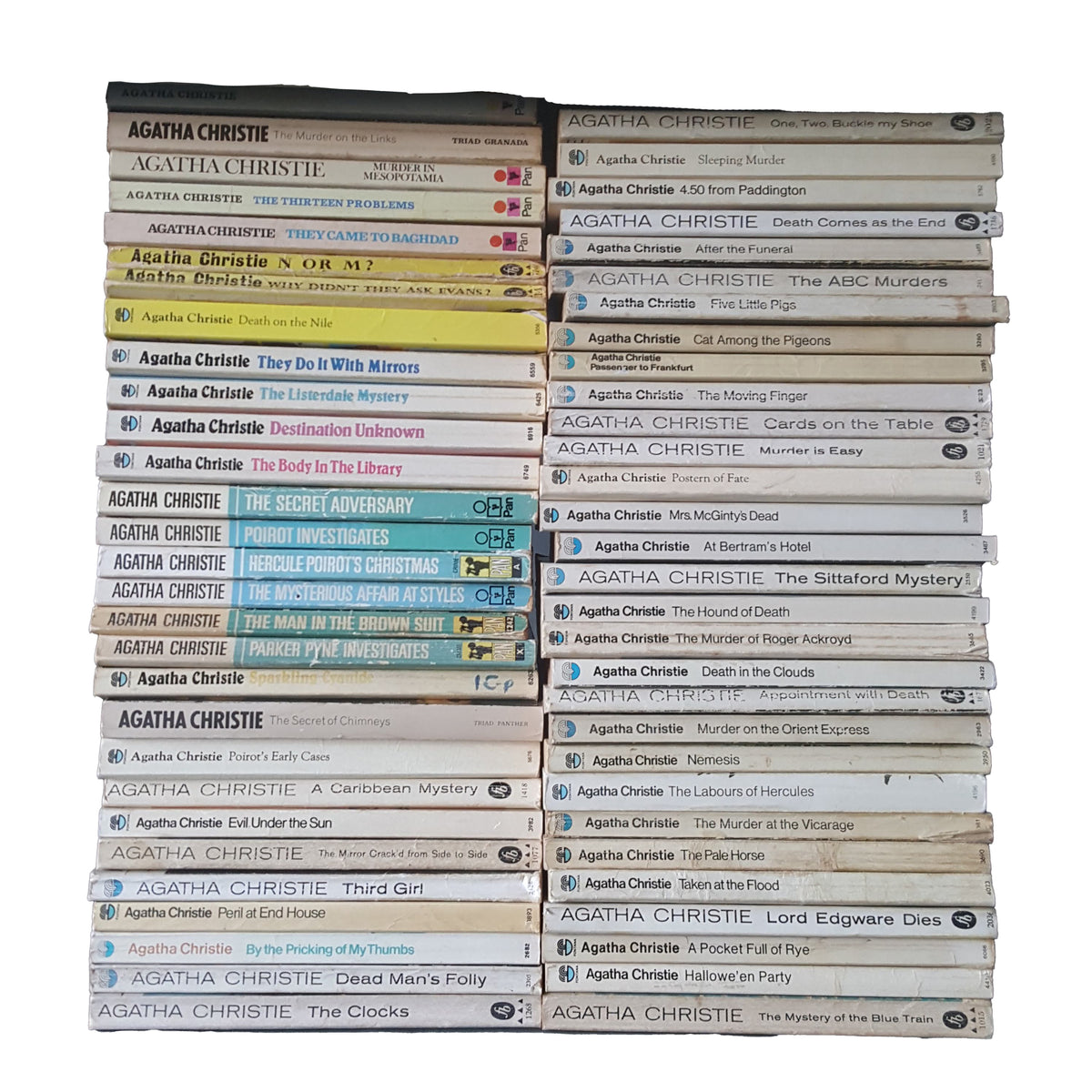 Agatha Christie Vintage Paperback Collection, c.1970 (59 Books)