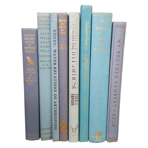 Books By The Foot: Pale Blue Collection