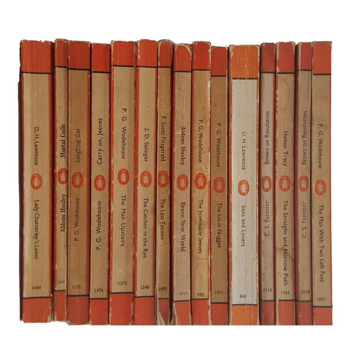 Books by the Metre: Vertical Stripe Orange Penguin Paperbacks