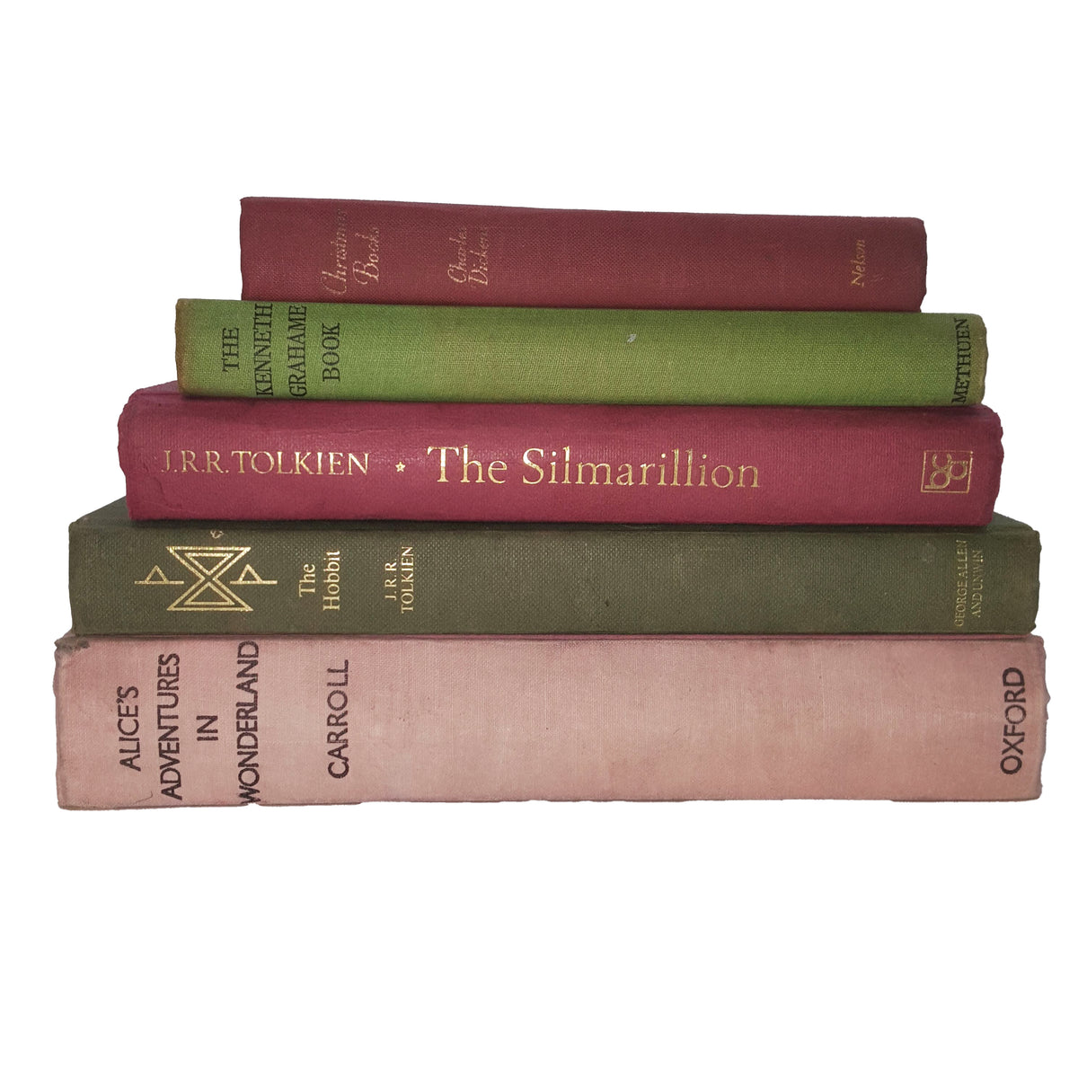 Books by the Metre: Vintage Pink &amp; Green