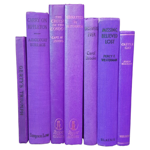 BOOKS BY THE FOOT: Vintage Purple - 1 Foot