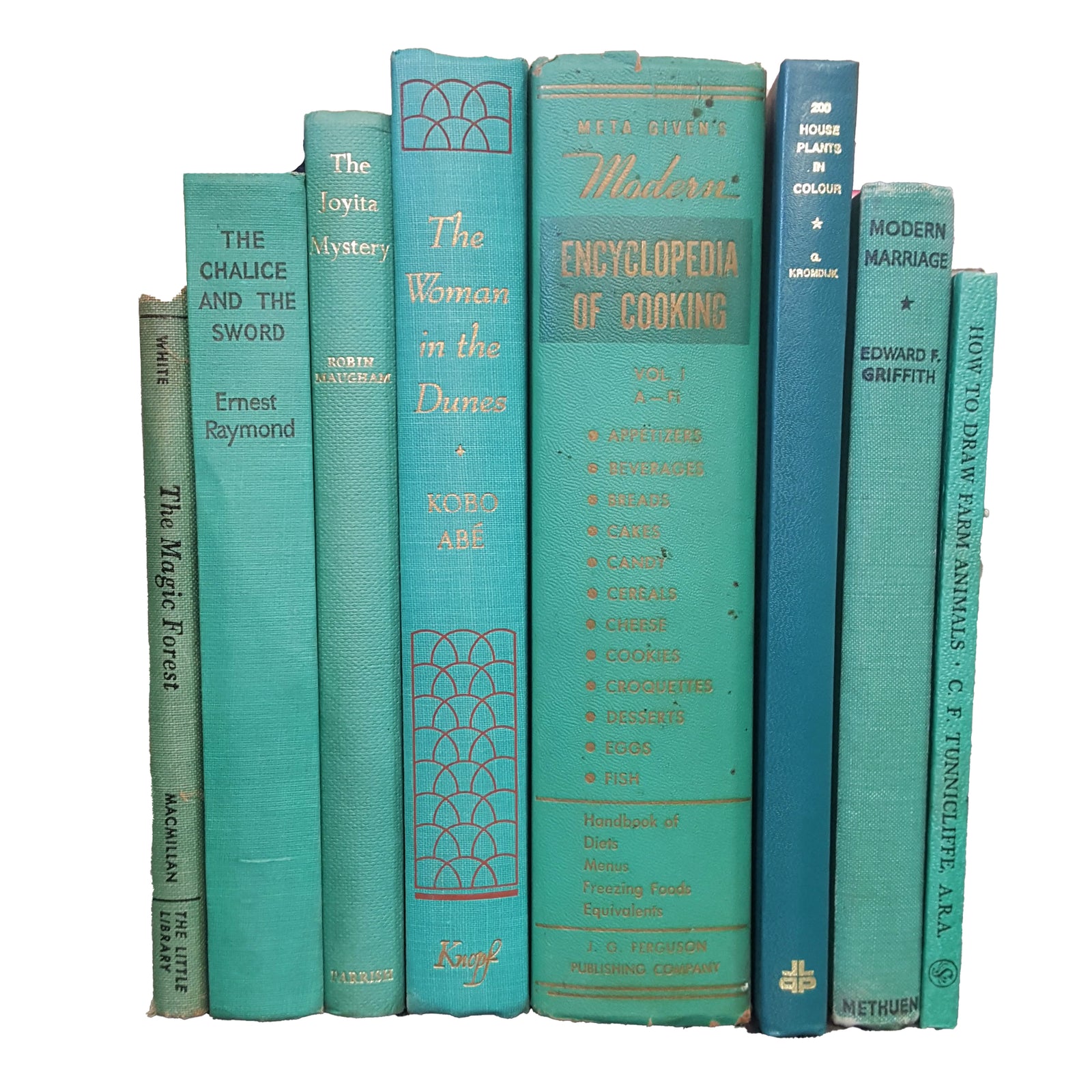 Books By The Metre: Vintage Turquoise