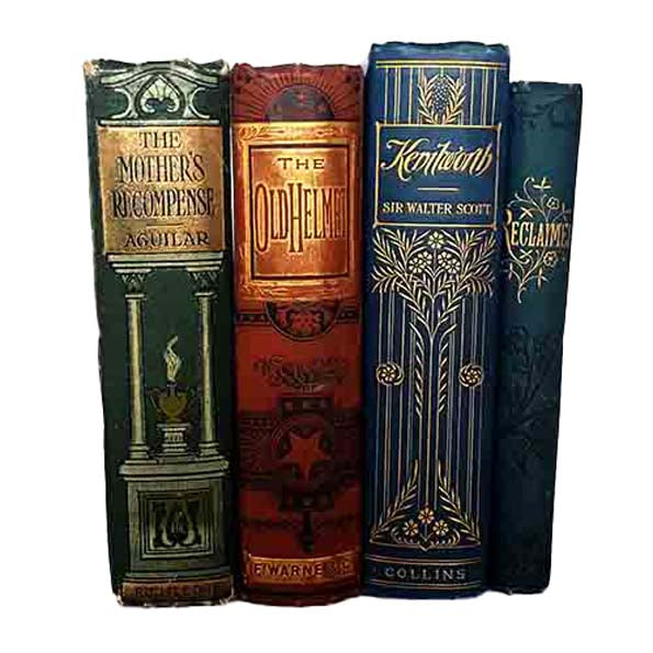 Multi-Coloured Vintage Four Book Collection