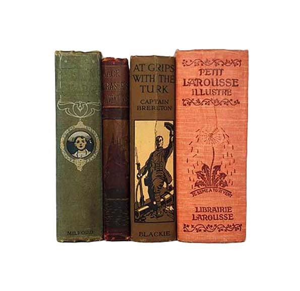 Multi-Coloured Vintage Four Book Collection