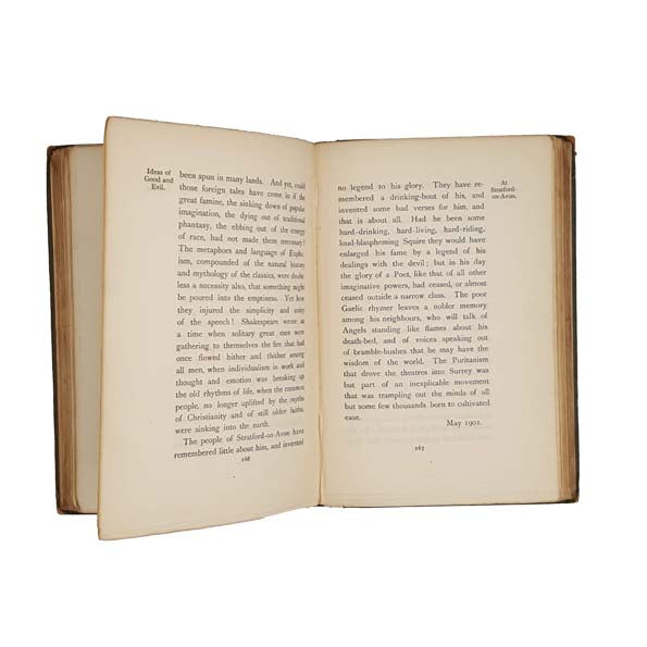 Ideas of Good and Evil by W. B. Yeats 1903 - First Edition