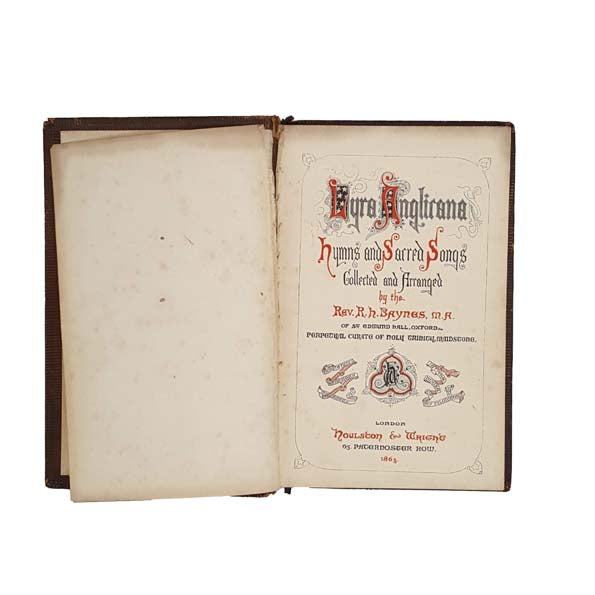 Lyra Anglicana: Hymns and Sacred Songs arranged by Rev. R. H. Baynes 1863