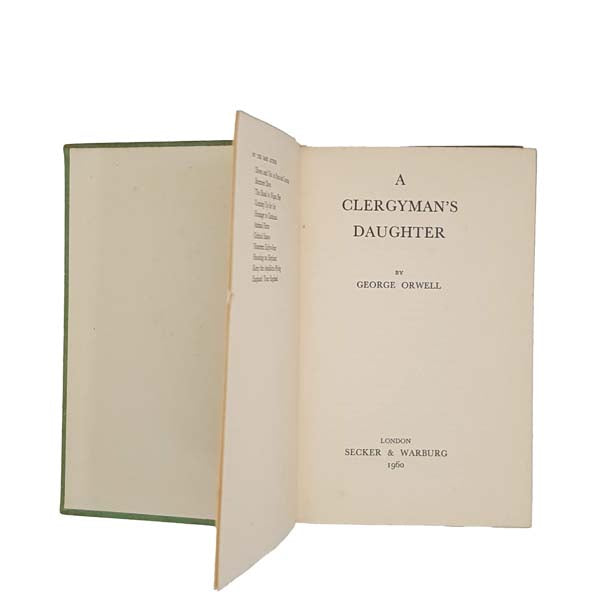 George Orwell's A Clergyman's Daughter 1960
