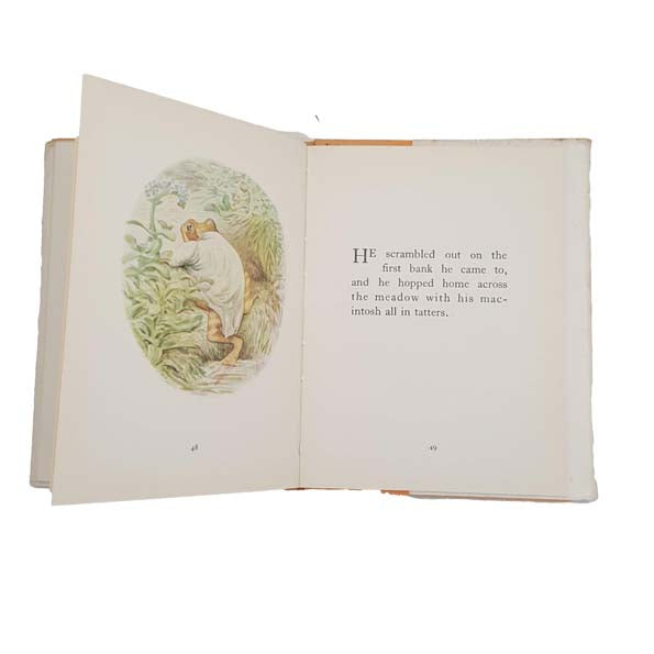 Beatrix Potter's The Tale of Mr. Jeremy Fisher - White DJ, Orange Cover
