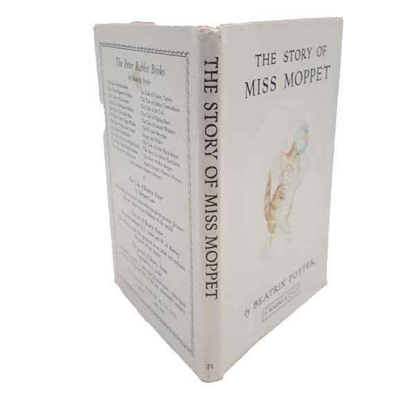 Beatrix Potter&#39;s Miss Moppet - White DJ, Beige Cover