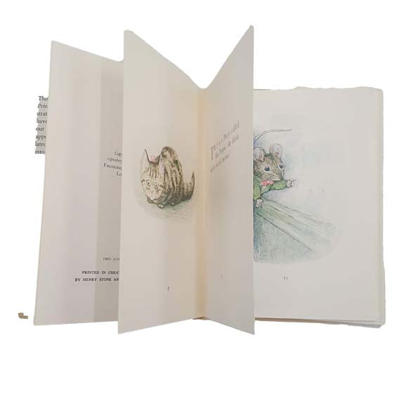 Beatrix Potter&#39;s Miss Moppet - White DJ, Beige Cover