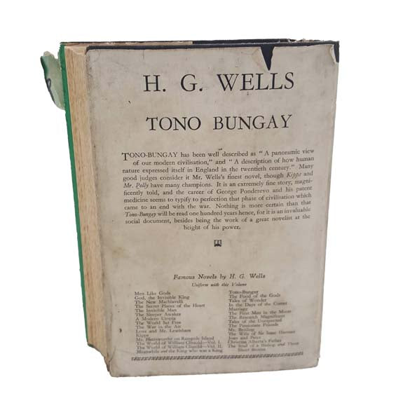 H. G. Wells’ Tono Bungay - Collins, 1934