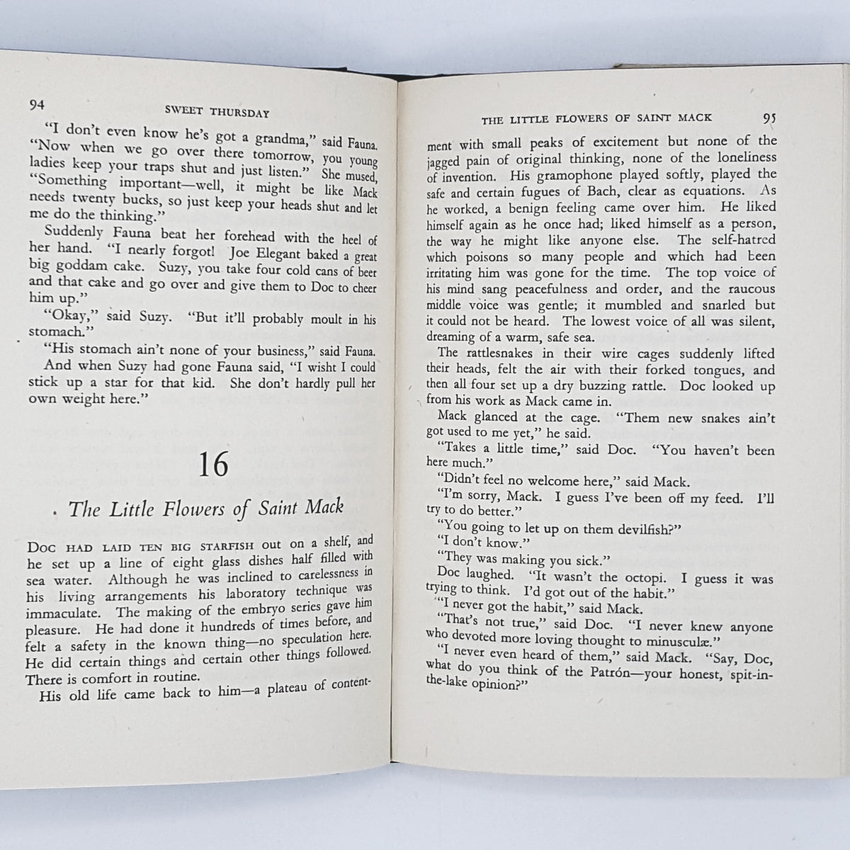 John Steinbeck's Sweet Thursday 1955