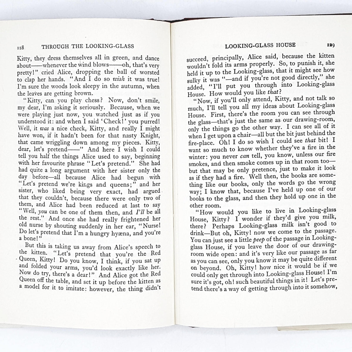 Alice in Wonderland and Through the Looking Glass by Lewis Carroll c1956