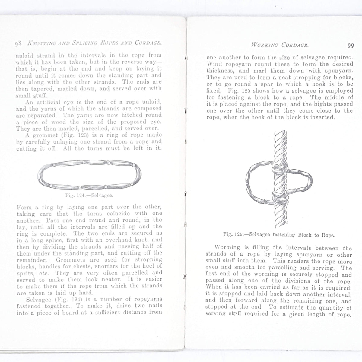 Knotting and Splicing Ropes and Cordage 1923