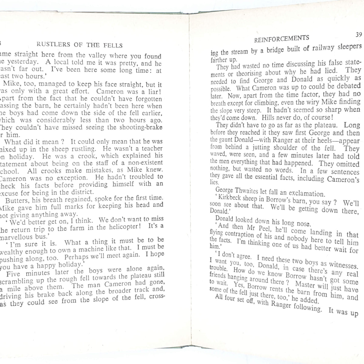 Rustlers of the Fells by Eric Leyland 1960